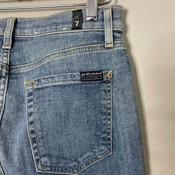 7 For All Mankind split ankle open bottom jean size 27 - Picture 7 of 7